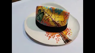 how to make panama hat painting