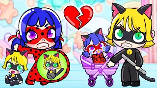 My Parents Are Ladybug And Cat Noir | Superheroes Are Expecting a Baby | Toca Life Story