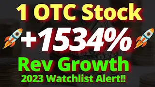 ⚠️ $0.01 Penny Stock Sees 1,534% Revenue Growth. Huge Upside For 2023!