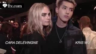 [HD 1080P] Kris Wu & Cara Delevingne after the Burberry September Show at LFW