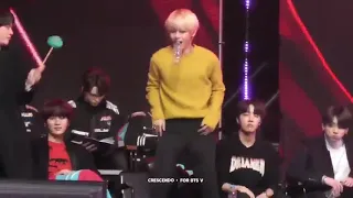 190106 BTS ( 방탄소년단) Taehyung and Jhope Reaction to BIGBANG "Bang Bang Bang" (Cover) @ GDA 2019