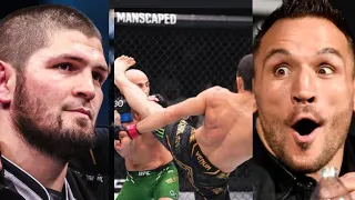 UFC FIGHTERS REACT TO ISLAM MAKHACHEV JUST KNOCKED OUT ALEX VOLKANOVSKI #ufc294