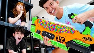 Extreme Camo NERF Hide and Seek Challenge!