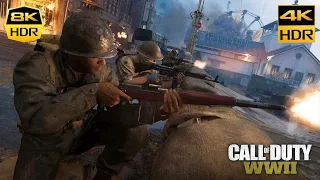 Call Of Duty WW2 Liberation 4K-8K HDR UHD Gameplay (COD World War 2)PC RTX 3090