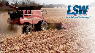 Ohio Case Combine Gains Flotation with LSW tires