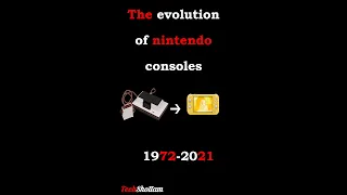 Evolution of Nintendo consoles (1972-2021) #shorts