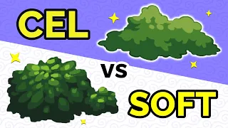 CEL vs. SOFT Shading: How to Render Plants, Rust, Glass!