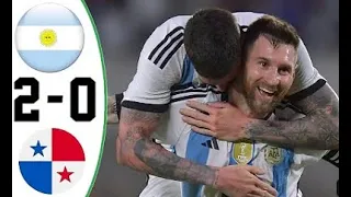 Argentina vs Panama 2 0 Extended Highlights & Goals   Friendly 2023  (arg vs pna)