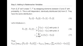 Rademacher Complexity & VC Dimension