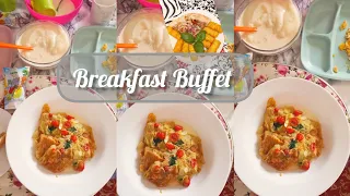 Let's make breakfast buffet for my family of four #cookwithme #breakfast #breakfastrecipe #omelette