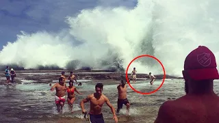 Giant Waves like a Tsunami hit Cape Town! Storm Surges destroyed car and restaurants in Gordon's Bay