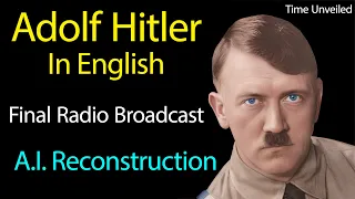 Adolf Hitler in English AI Reconstruction