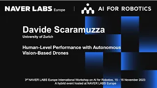 Davide Scaramuzza: Human-Level Performance with Autonomous Vision-Based Drones