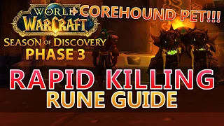 Rapid Killing Rune AND Core Hound PET! | Hunter Phase 3 | Season of Discovery | Jeiku Living Flame