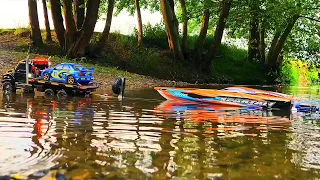 TRX6 Boat Launch and Recovery of the Traxxas Spartan Rc Boat 6S!