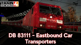 DB 83111 - Eastbound Car Transporters - Schnellfahrstrecke Köln - Aachen   BR 185.2 - TSW4