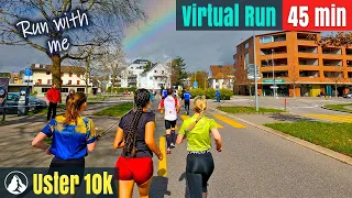 Uster SM 10KM 🇨🇭 Switzerland Wonderland | Treadmill Running | Virtual Run #77