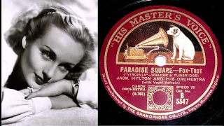 78 RPM – Jack Hylton & His Orchestra – Paradise Square (with Sam Browne) (1928)