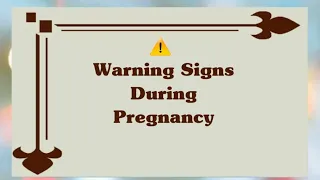 DANGER SIGNS IN PREGNANCY | DANGEROUS SIGNS DURING PREGNANCY | BAD SIGNS DURING PREGNANCY
