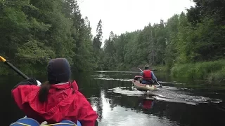 На байдарках по рекам Лидь и Чагодоща 6-16.08.2017 Часть 1 - р.Лидь