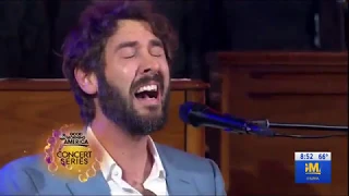 Josh Groban Bridge Over Troubled Water Live on GMA