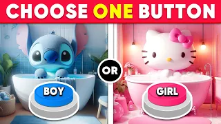 Choose One Button! BOY or GIRL Edition 💙🎀 Quiz Zone