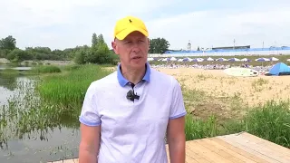 репортаж с пляжа курорта Бора-Боровск
