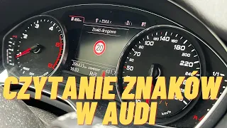 Aktywacja rozpoznawania znaków drogowych w Audi (VZE) - Warszawa (Audi A4 B9)