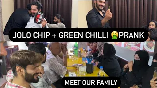 Jolo Chip Or Green Chilli🌶️Ek Saat Prank | Zahid Pe Prank | Family Meet | Fokats | Abresh & Zeeshan