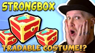 UNBOXING OVER 100 LOCKED ADVENTURINE STRONGBOX! CAN I GET A TRADABLE COSTUME!? (yes)