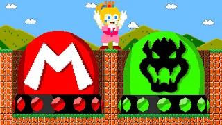 Can Peach Press the Ultimate Mario and Bowser Switch in New Super Mario Bros.? | Game Animation