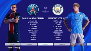 PES 2021 - PSG vs Manchester City - Semi Final UCL Full match