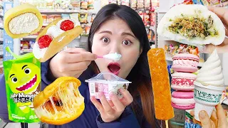 Fideos de helado de tienda de conveniencia Mukbang DONA