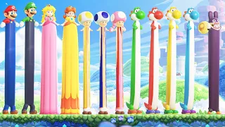 Super Mario Bros. Wonder - All Stretchy Characters in Daylight