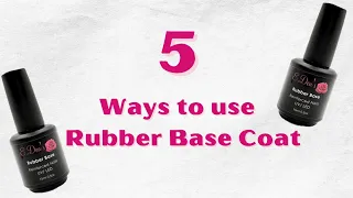 5 Ways to Use Rubber Base Coat|Introducing E.den's Rose Rubber Base Coat