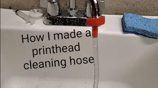 Homemade hose for cleaning printheads