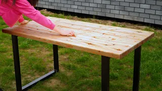 How to make a LOFT DESK 5 times CHEAPER with your own hands! Table Loft