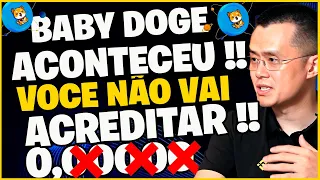 Aconteceu !! BABY DOGE COIN HOJE corte de zeros esta proximo da binance