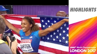 WCH London 2017 - 400m Hurdles - Women - Final - Kori Carter wins!