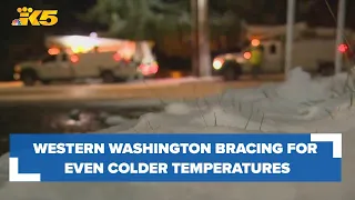 Western Washington braces for colder temperatures after Thursday snowfall