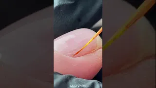 Using hard gel for strengthening the nail plate / Укрепление ногтевой пластины твердым гелем