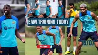 💪Barcelona US tour. Day 2 training. Ft. Dembele, Raphinha| Lewandowski to join in the next...