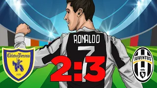 Chievo vs Juventus (2-3) Debut Cristiano Ronaldo Serie A 2018/19