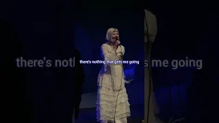Aurora asks her entire audience to crack their knuckles at once..