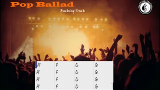 Pop Medium Ballad - Backing Track  Am F C G  in Am | 100 BPM with chord changes