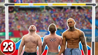 Gymnasts take on the High Jump OLYMPIC RECORD!