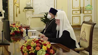 Состоялась Патриарха Московского и всея Руси Кирилла со Святейшим Патриархом Сербским Порфирием