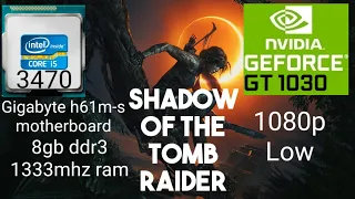 Can we play shadow of the tomb raider with nvidia gt1030 in 1080p(low)