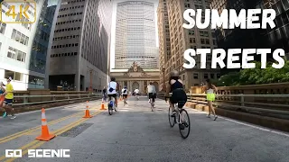 Summer Streets Bike Ride Manhattan NY | NYC 4K | GO SCENIC