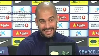 PEP GUARDIOLA  EXPLICA  A LEO  MESSI